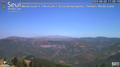 view from Monte Lusei Panoramica on 2025-06-26