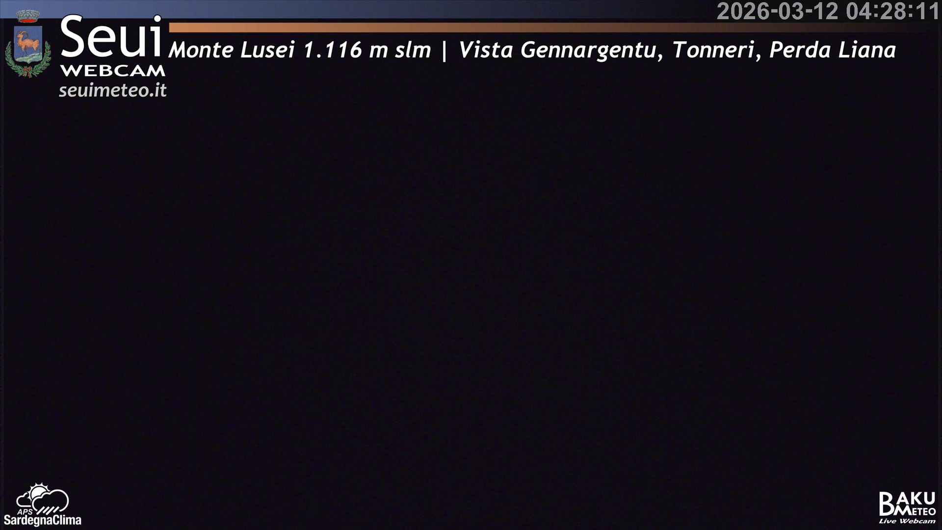 time-lapse frame, Monte Lusei Panoramica webcam