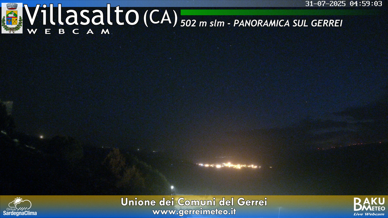 time-lapse frame, Villasalto webcam