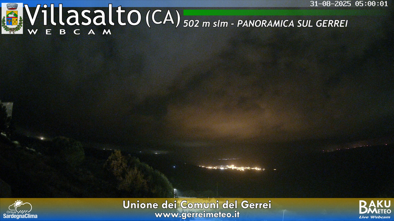 time-lapse frame, Villasalto webcam