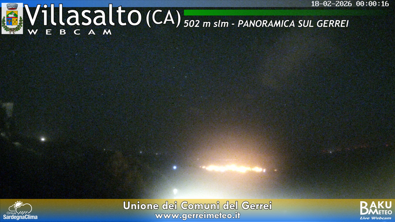 time-lapse frame, Villasalto webcam