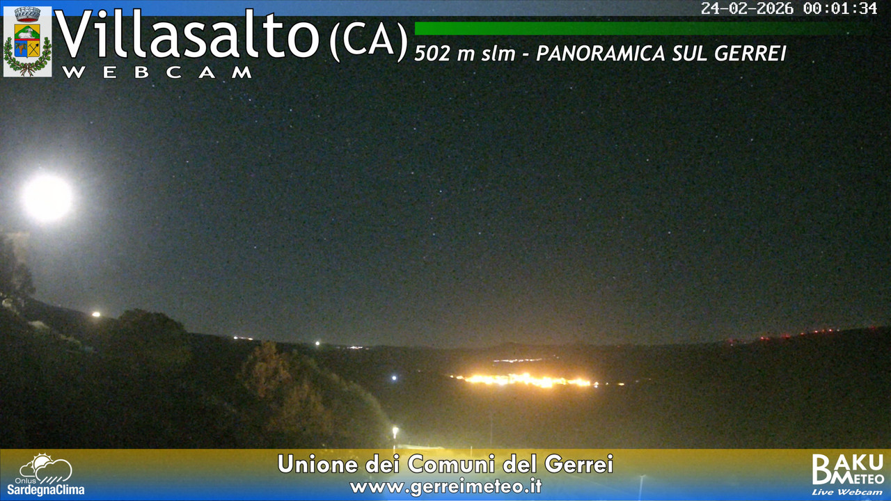 time-lapse frame, Villasalto webcam