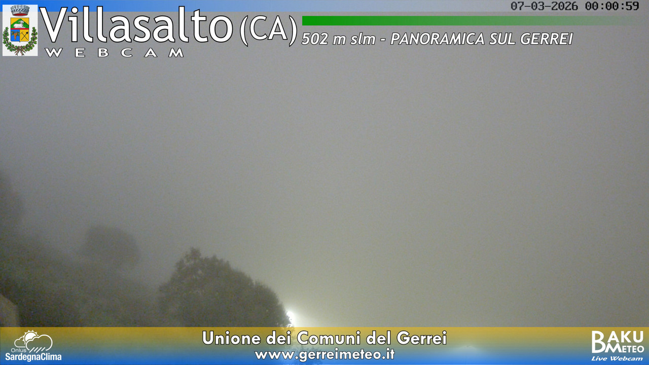 time-lapse frame, Villasalto webcam