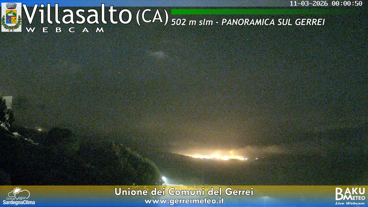 time-lapse frame, Villasalto webcam