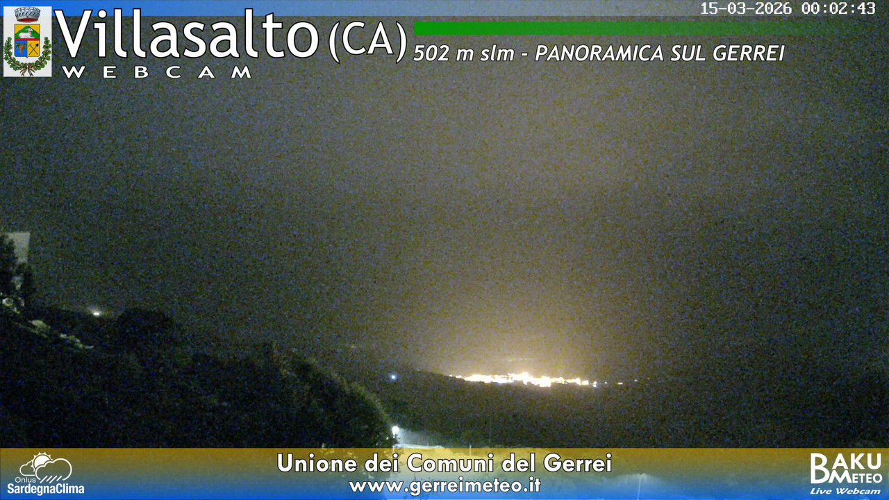 time-lapse frame, Villasalto webcam