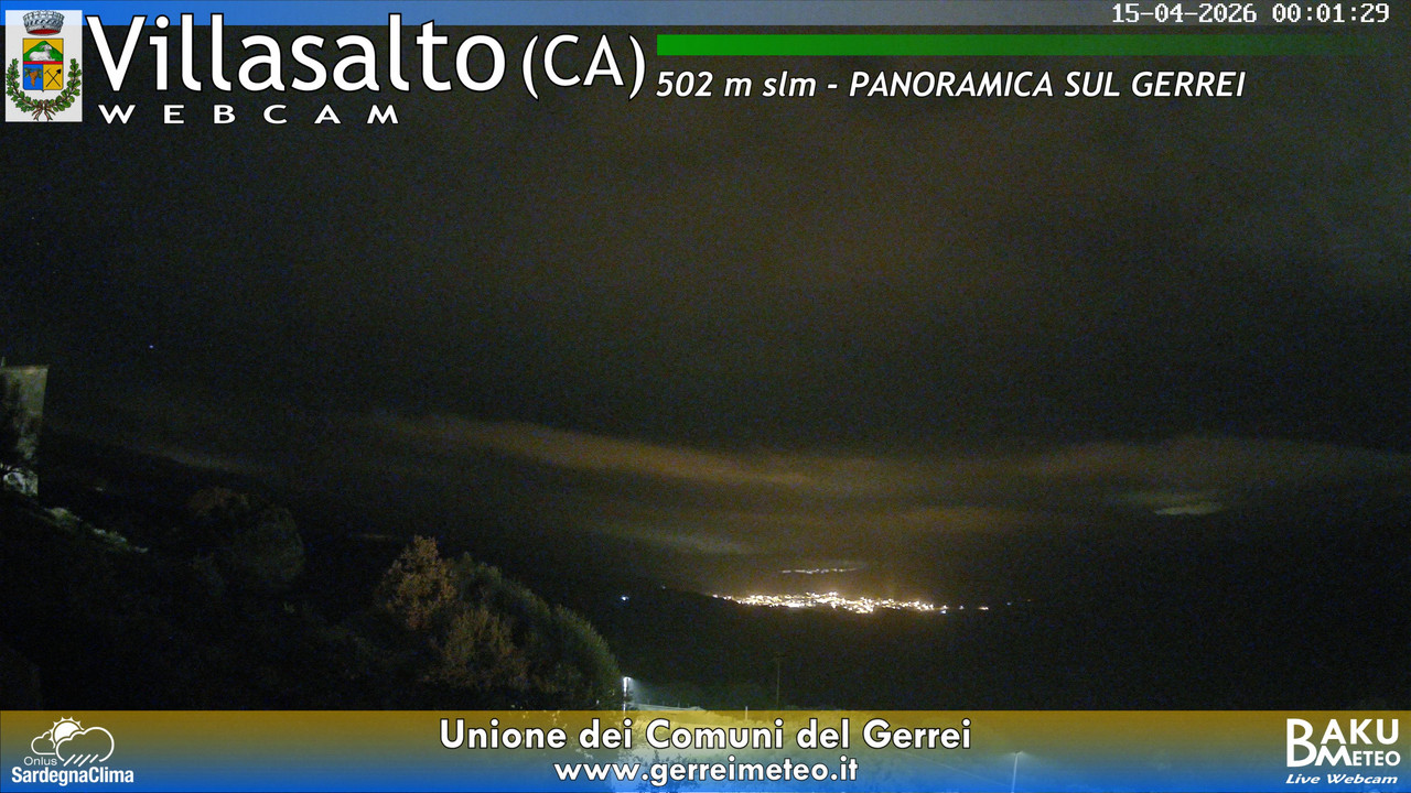 time-lapse frame, Villasalto webcam