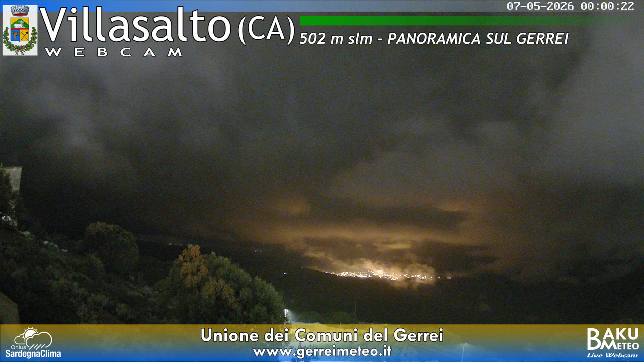 time-lapse frame, Villasalto webcam