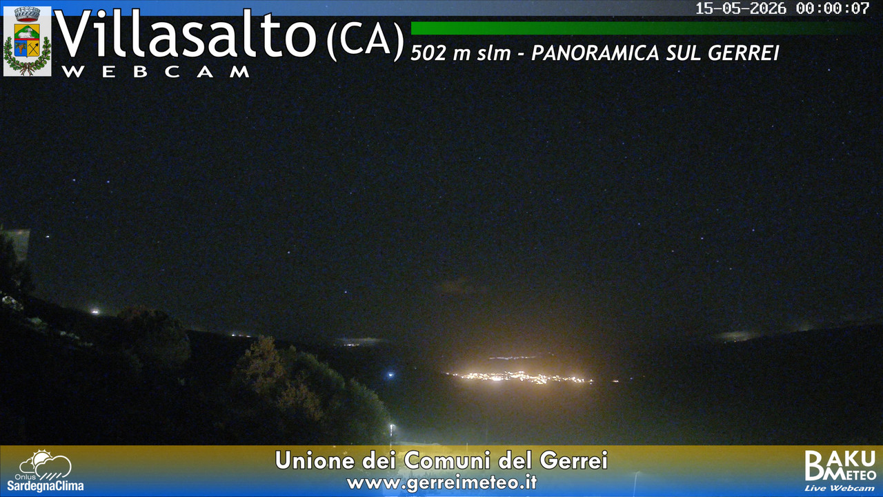 time-lapse frame, Villasalto webcam