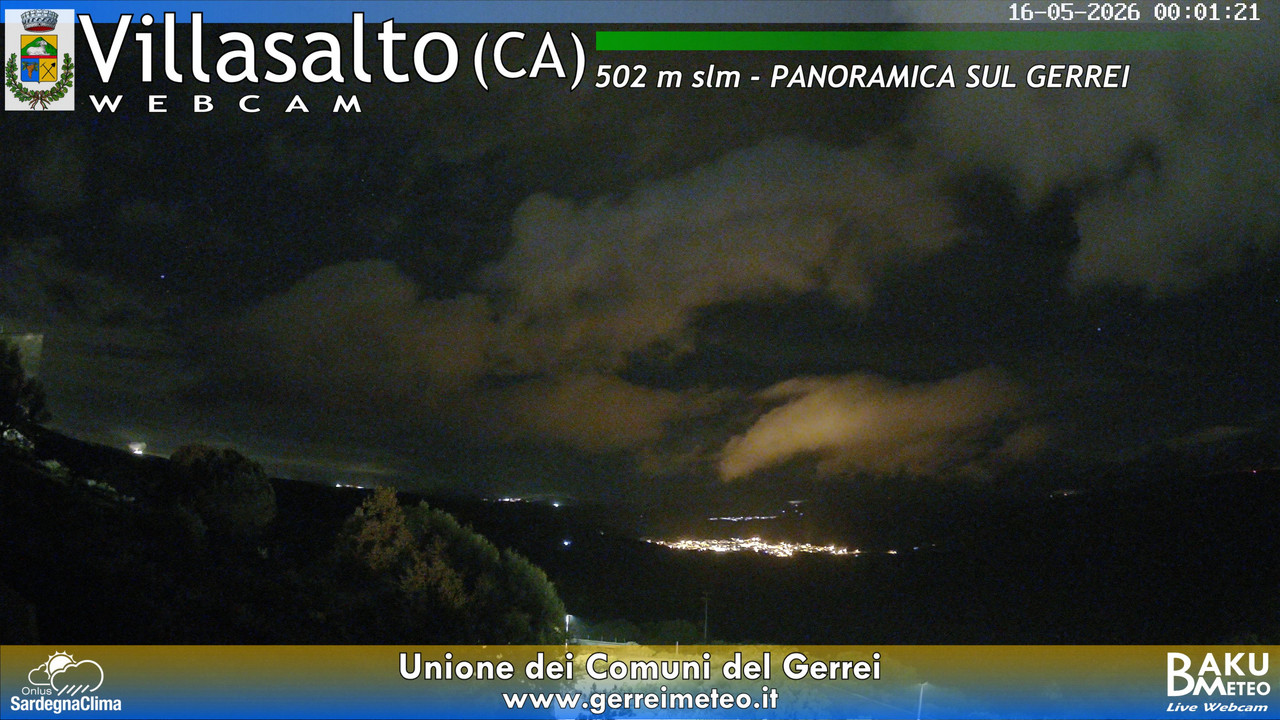 time-lapse frame, Villasalto webcam