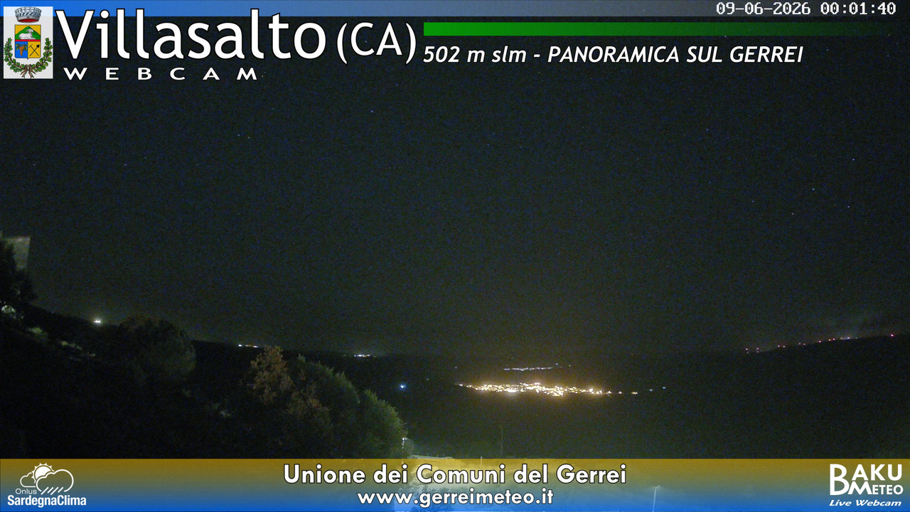 time-lapse frame, Villasalto webcam
