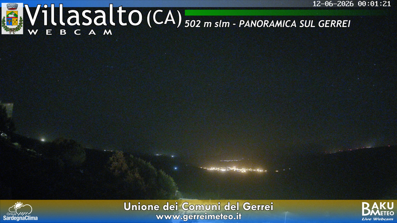 time-lapse frame, Villasalto webcam