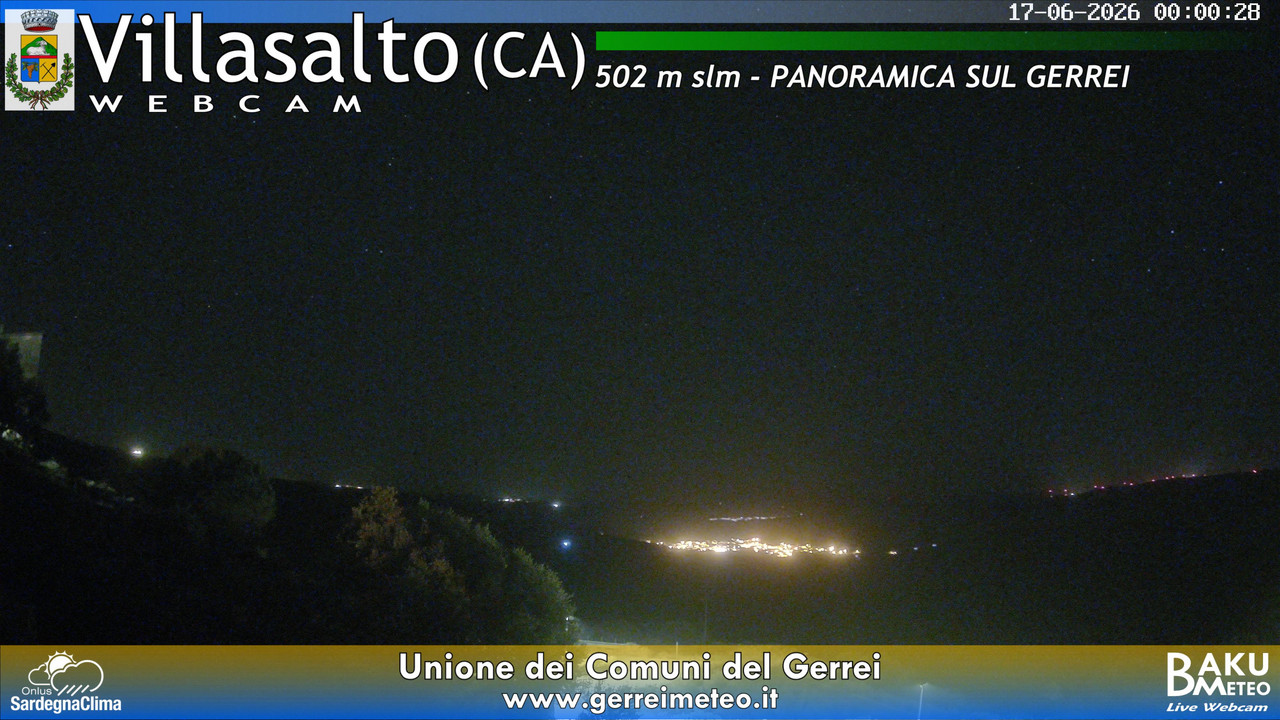 time-lapse frame, Villasalto webcam