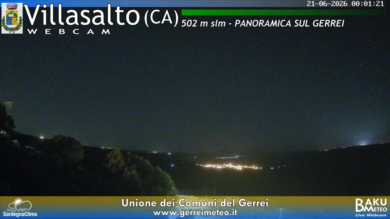 time-lapse frame, Villasalto webcam