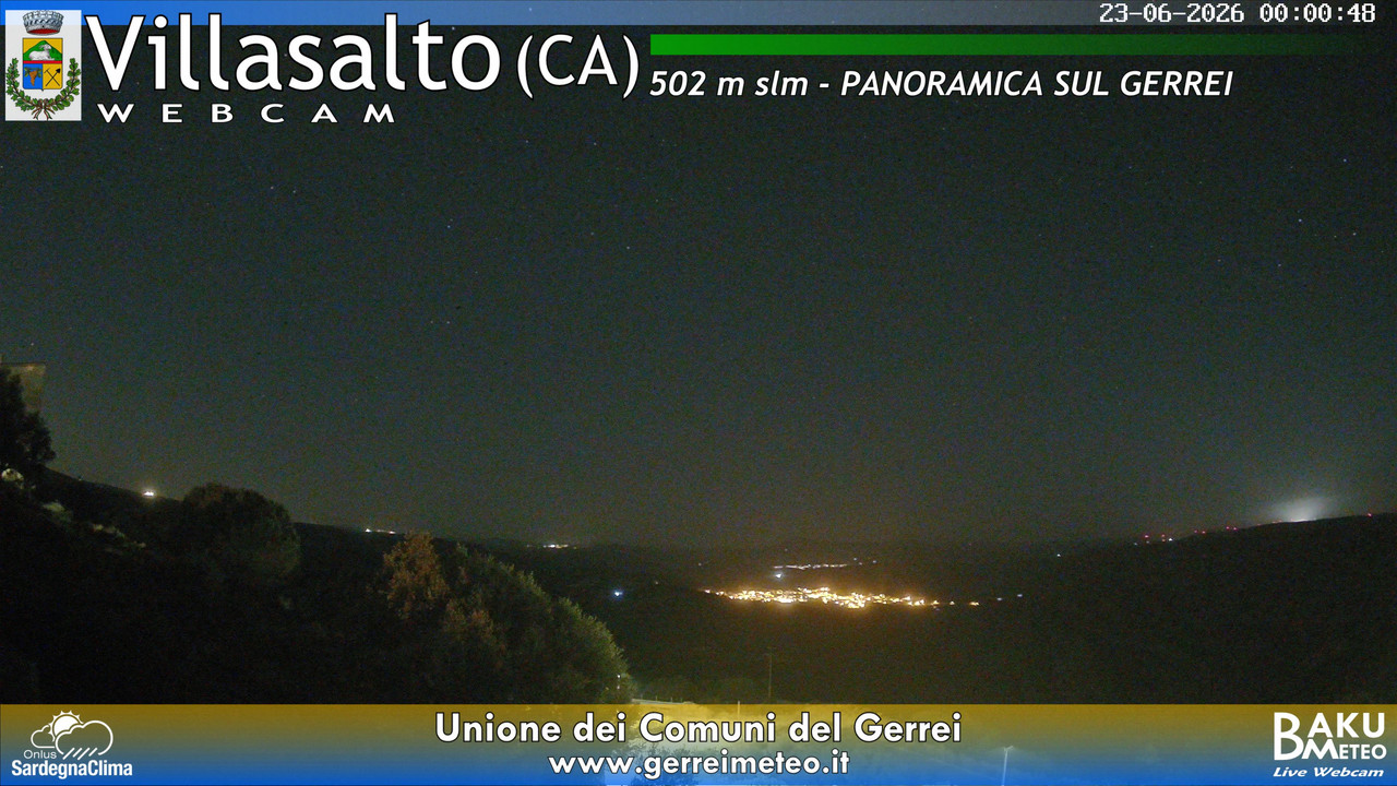 time-lapse frame, Villasalto webcam