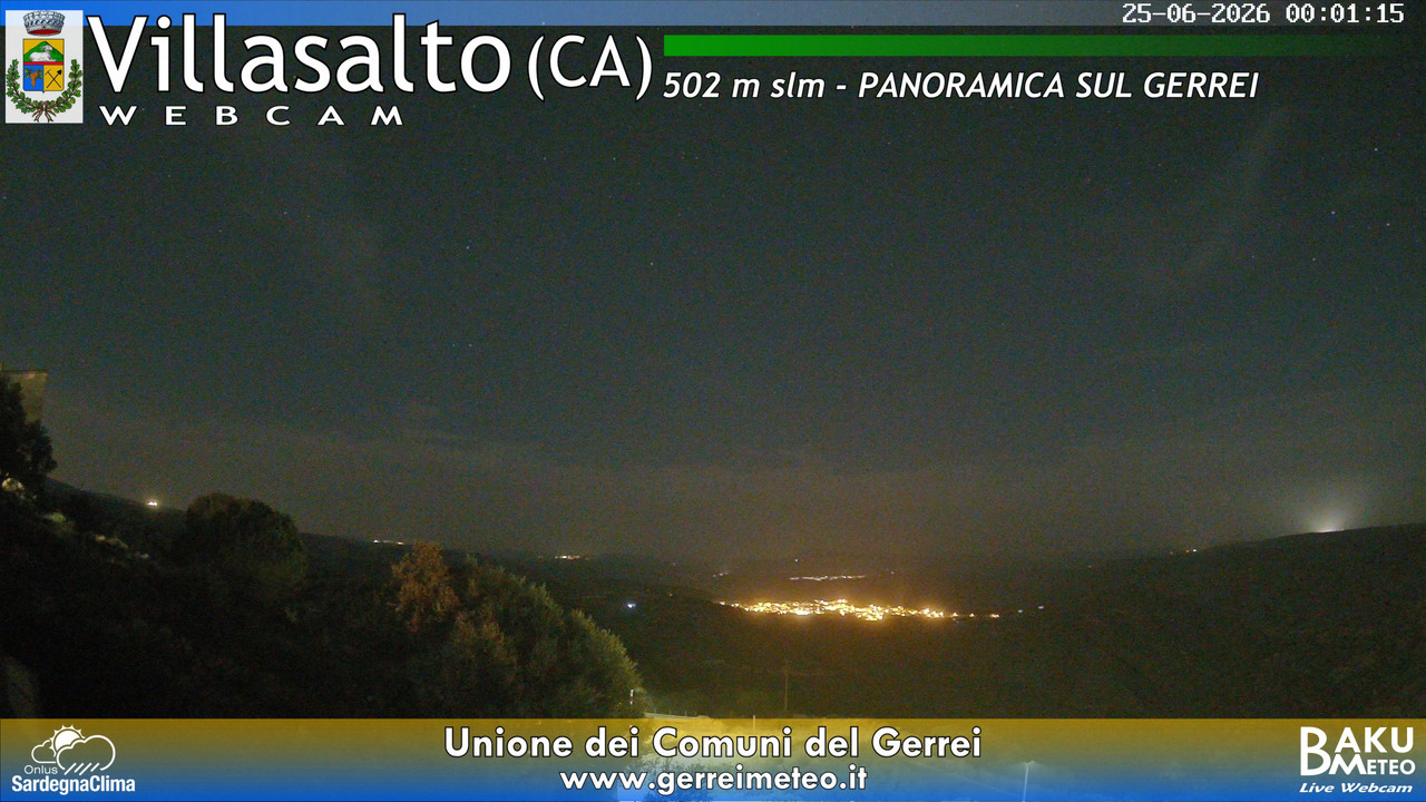 time-lapse frame, Villasalto webcam