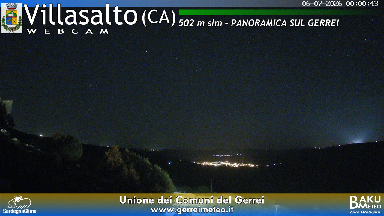 time-lapse frame, Villasalto webcam