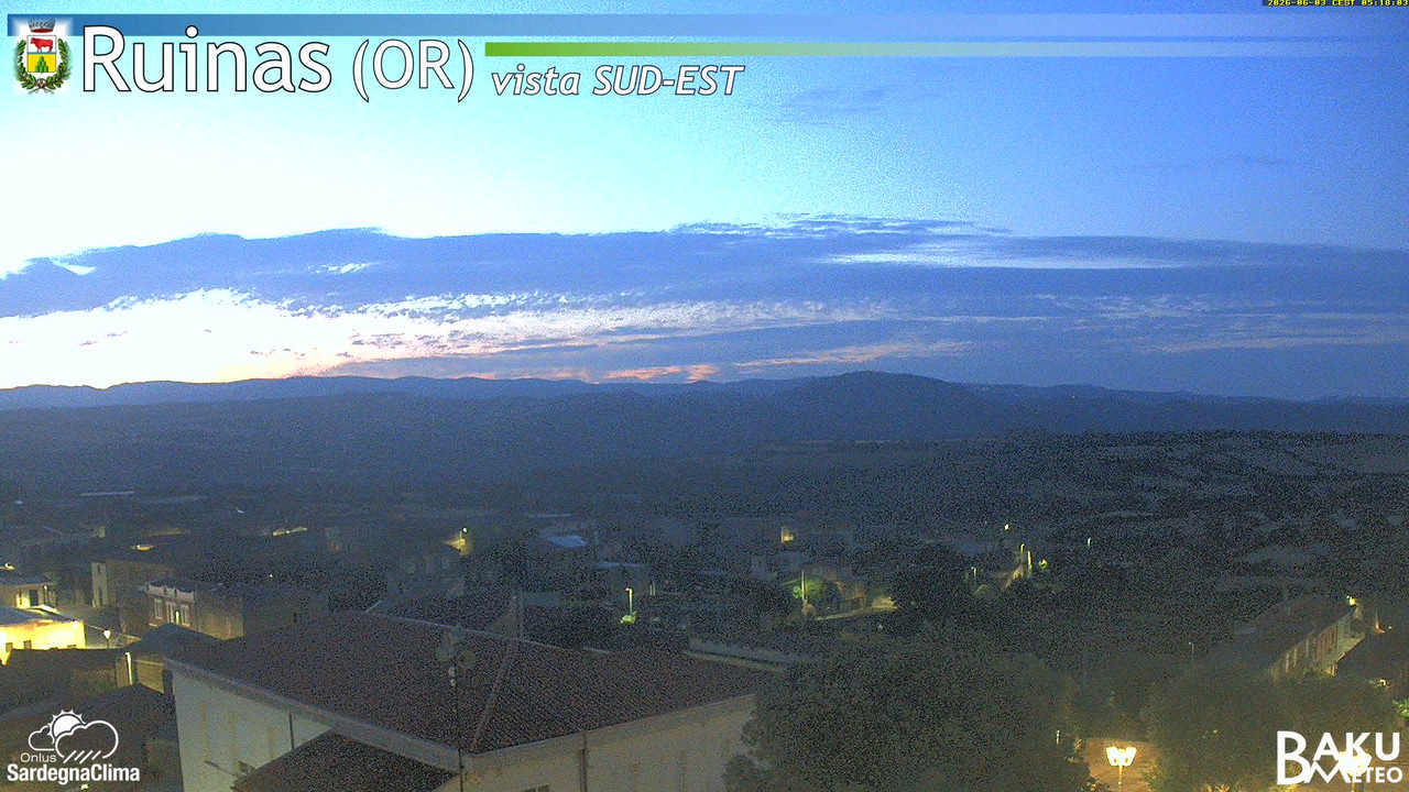 time-lapse frame, Ruinas SE webcam