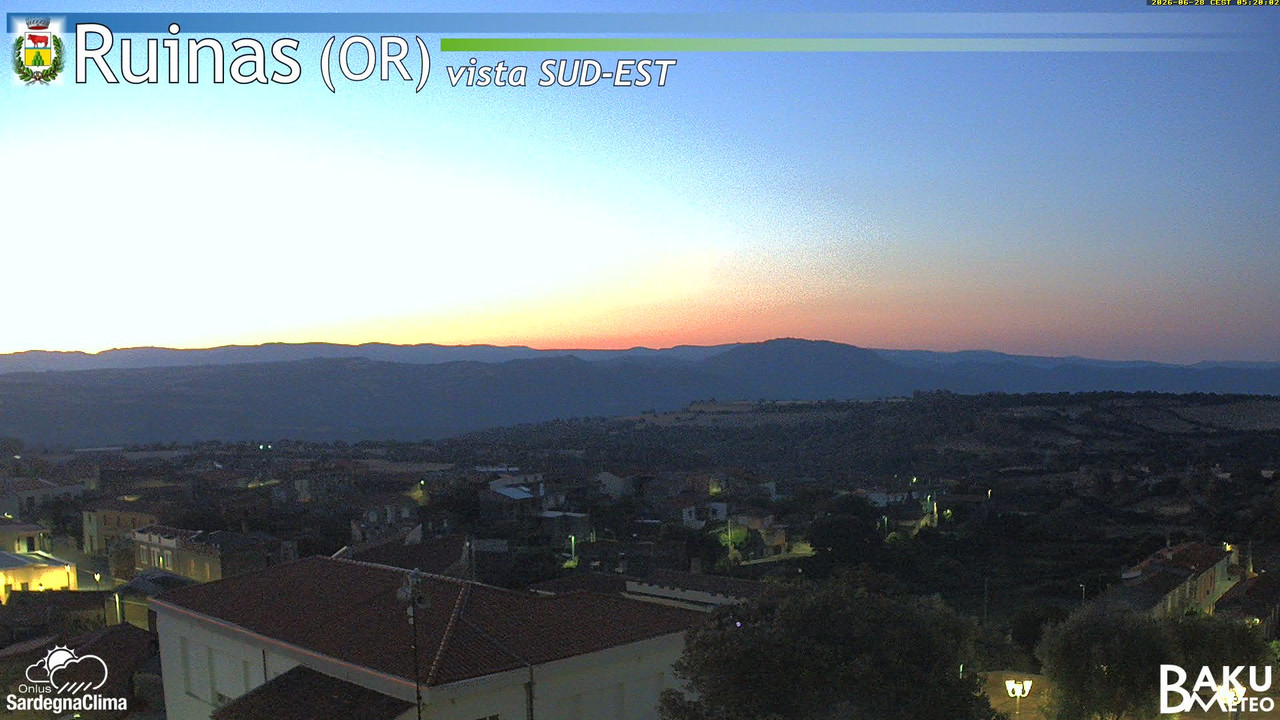 time-lapse frame, Ruinas SE webcam
