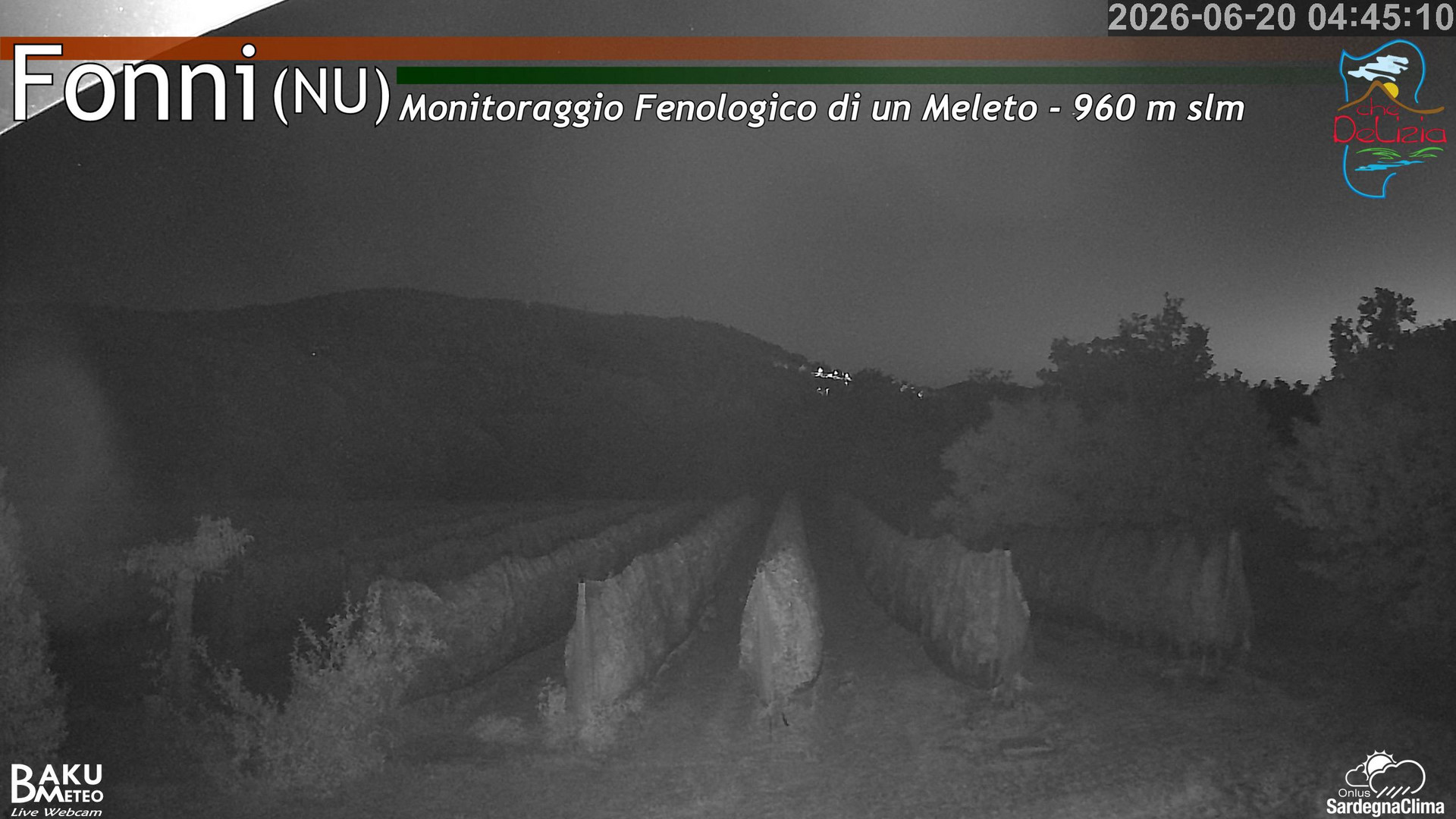 time-lapse frame, Fonni Meleto webcam