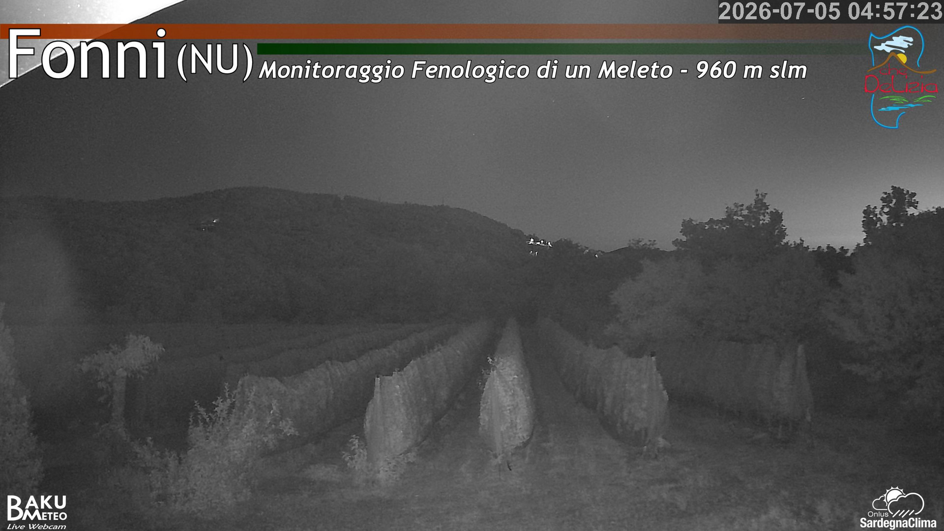 time-lapse frame, Fonni Meleto webcam