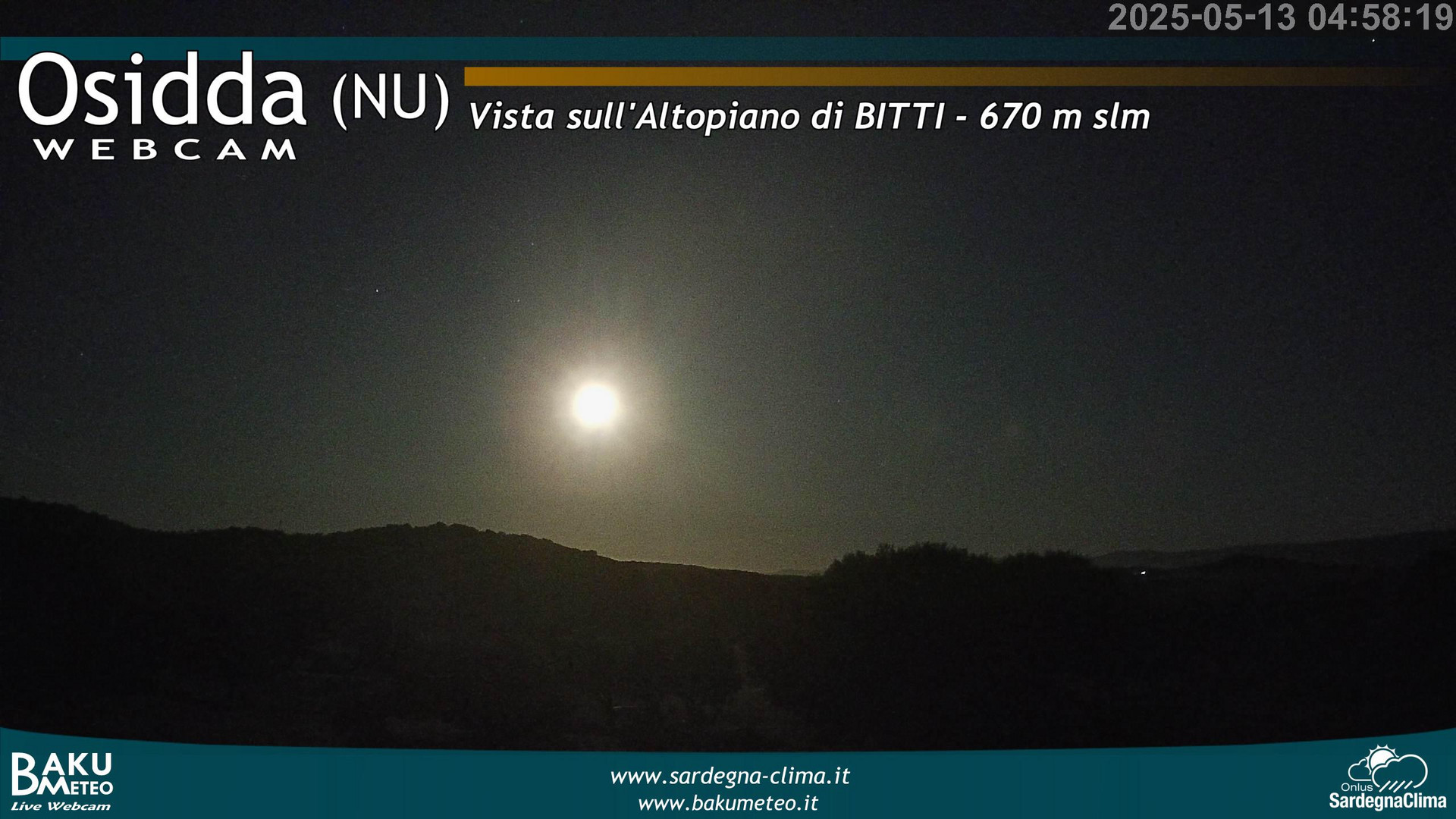 time-lapse frame, Osidda webcam