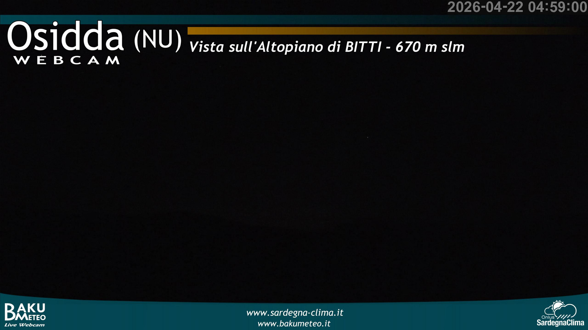 time-lapse frame, Osidda webcam