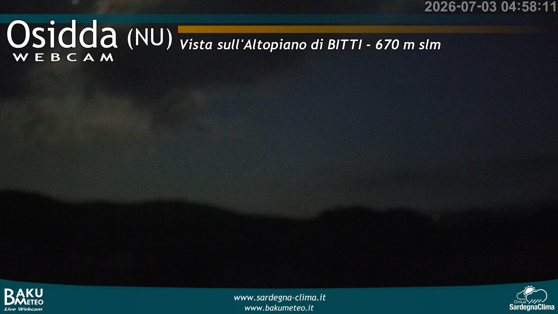 time-lapse frame, Osidda webcam