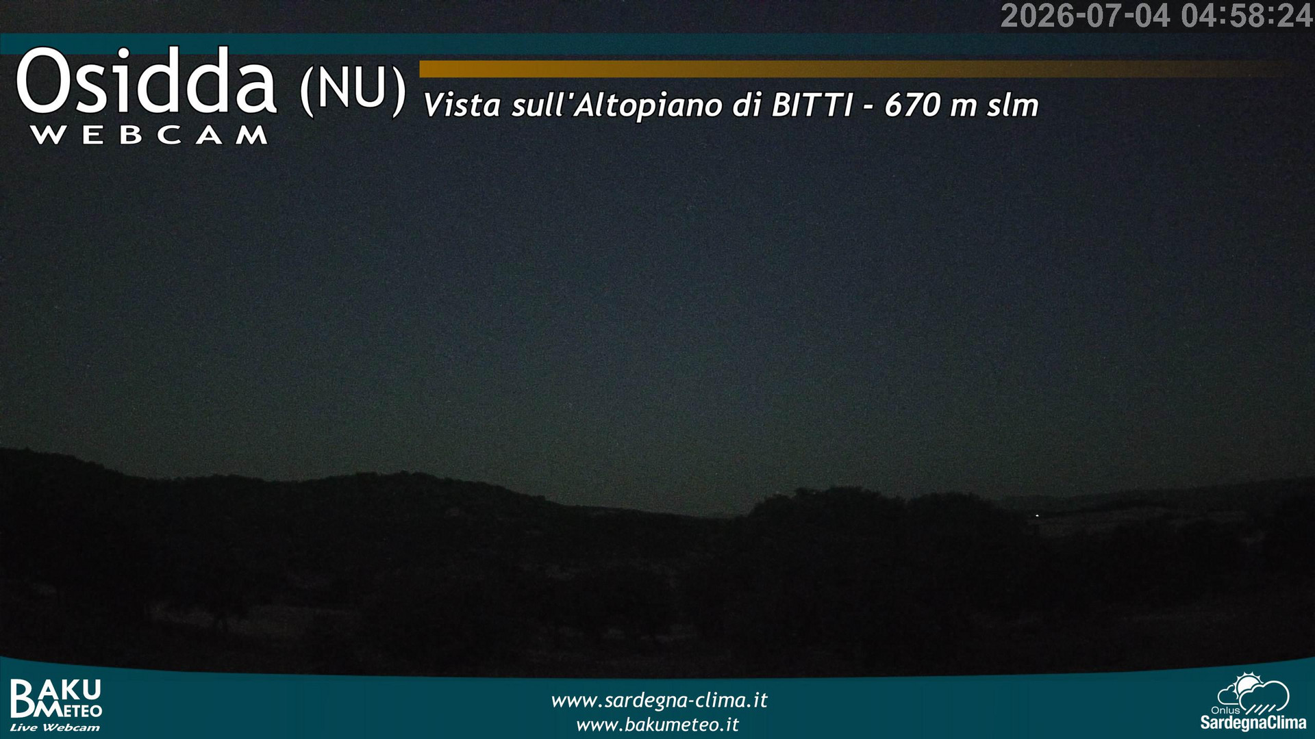 time-lapse frame, Osidda webcam