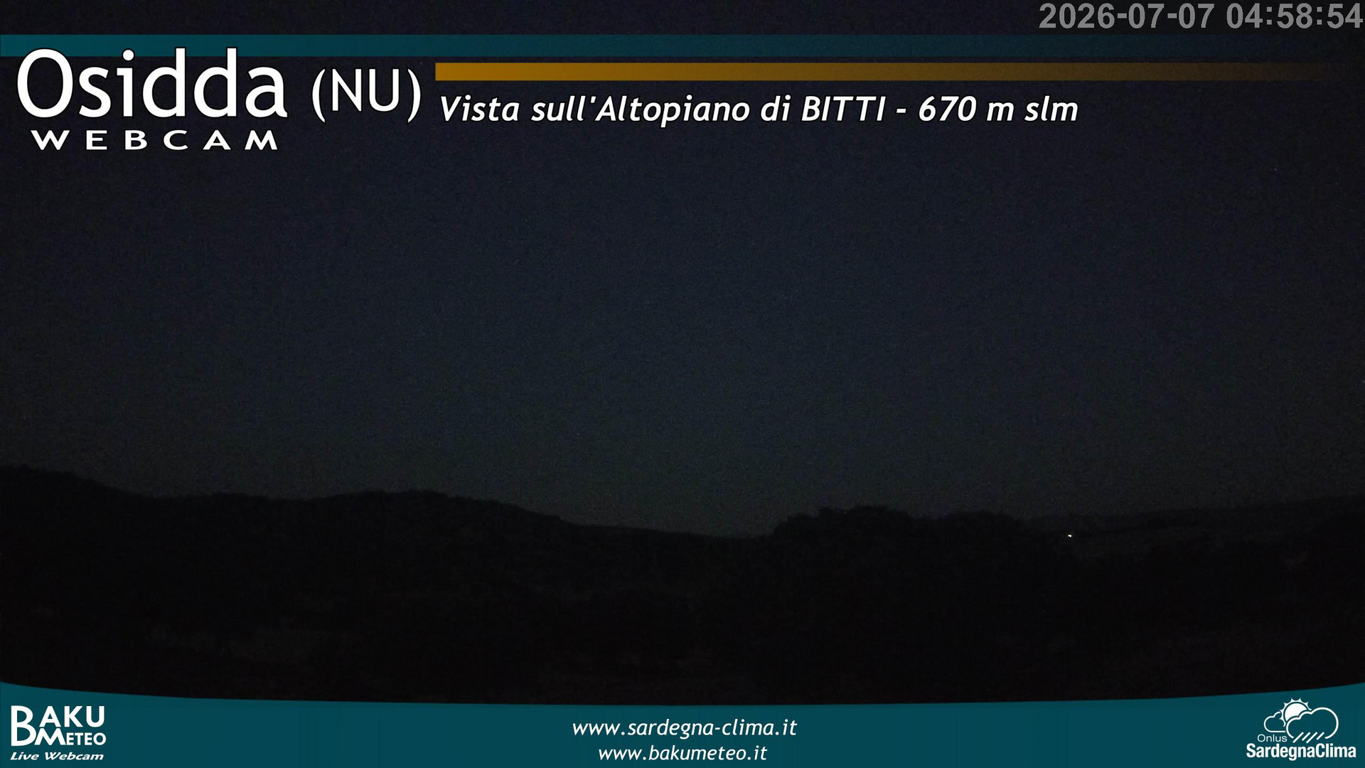 time-lapse frame, Osidda webcam
