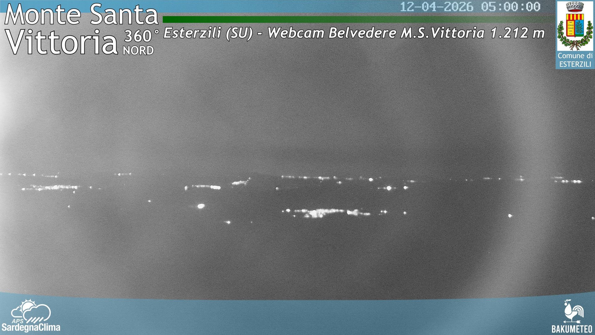 time-lapse frame, Monte Santa Vittoria Nord webcam