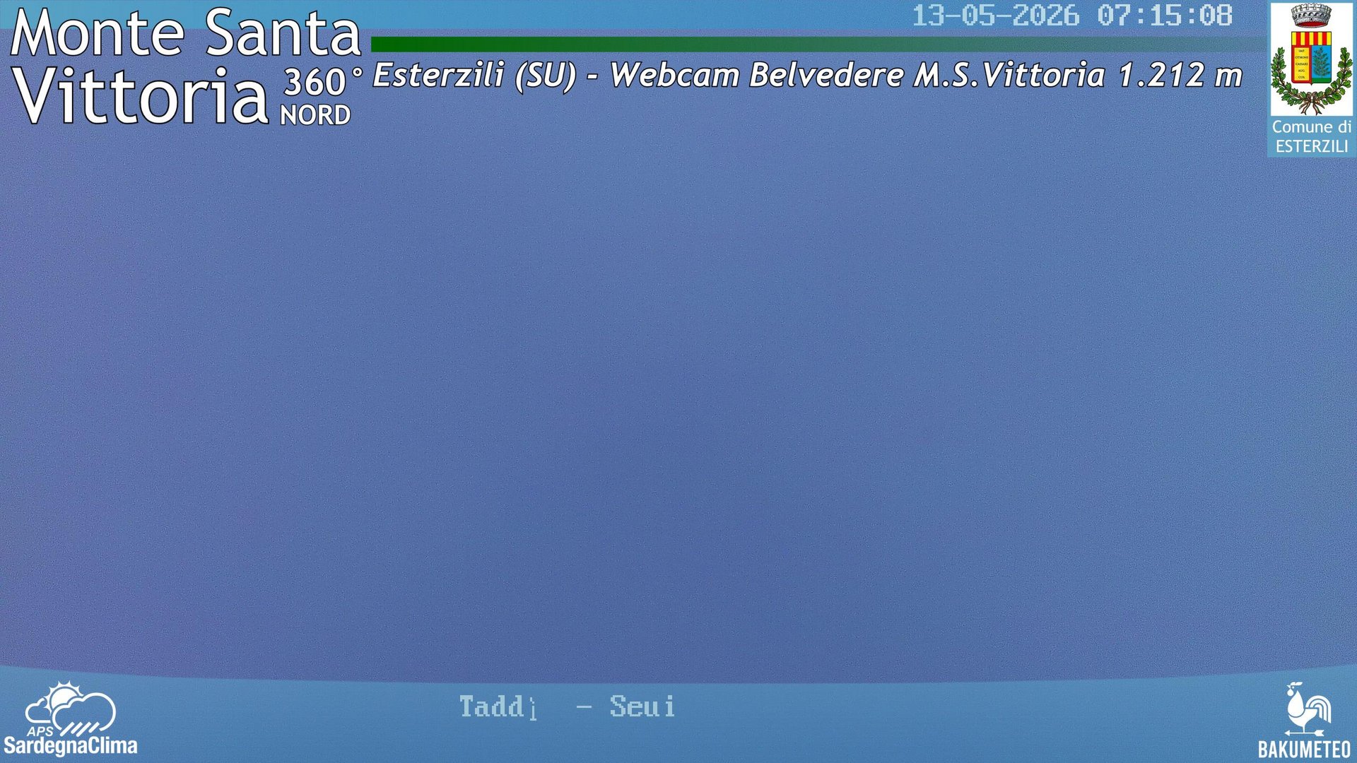 time-lapse frame, Monte Santa Vittoria Nord webcam