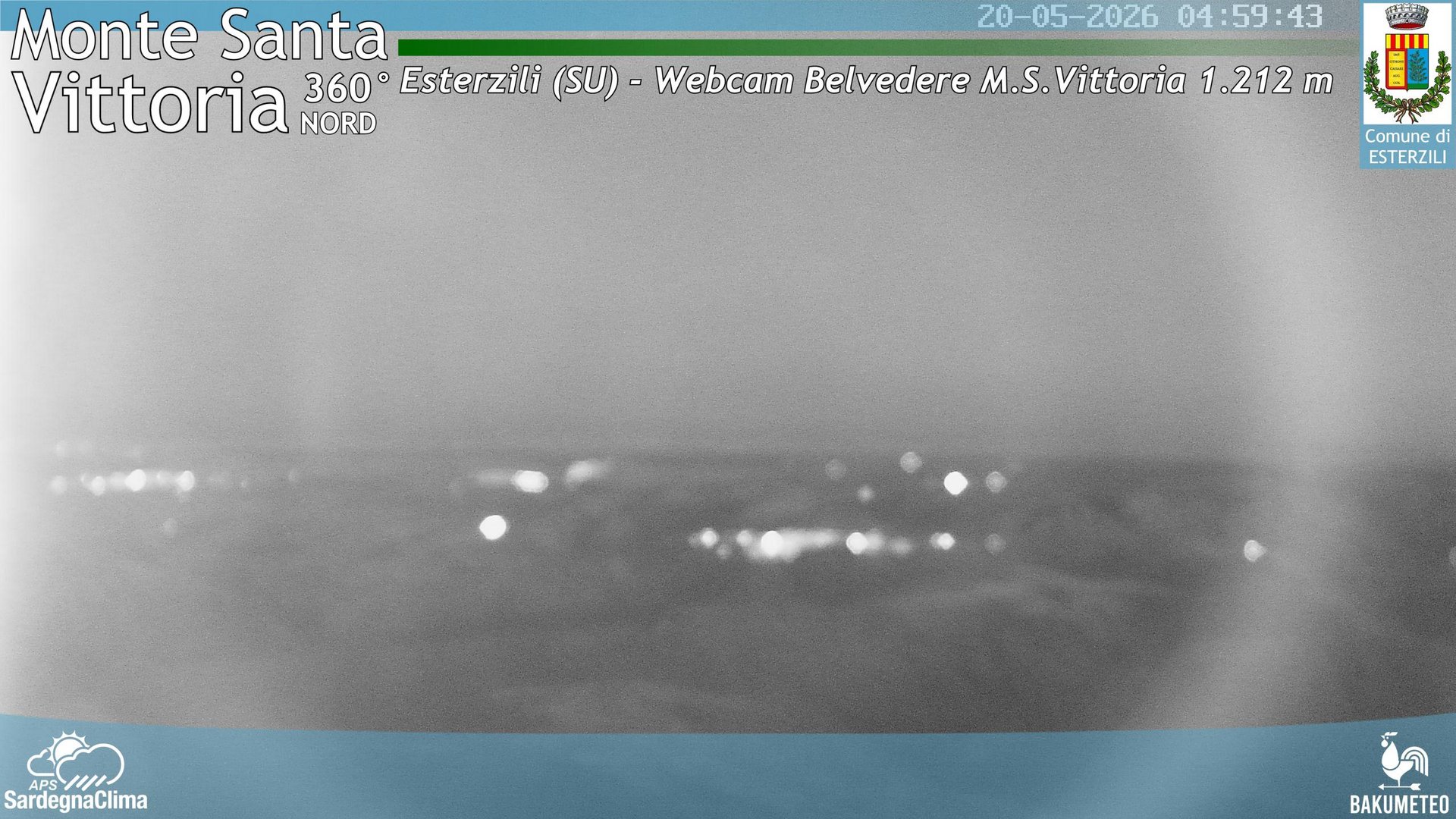 time-lapse frame, Monte Santa Vittoria Nord webcam