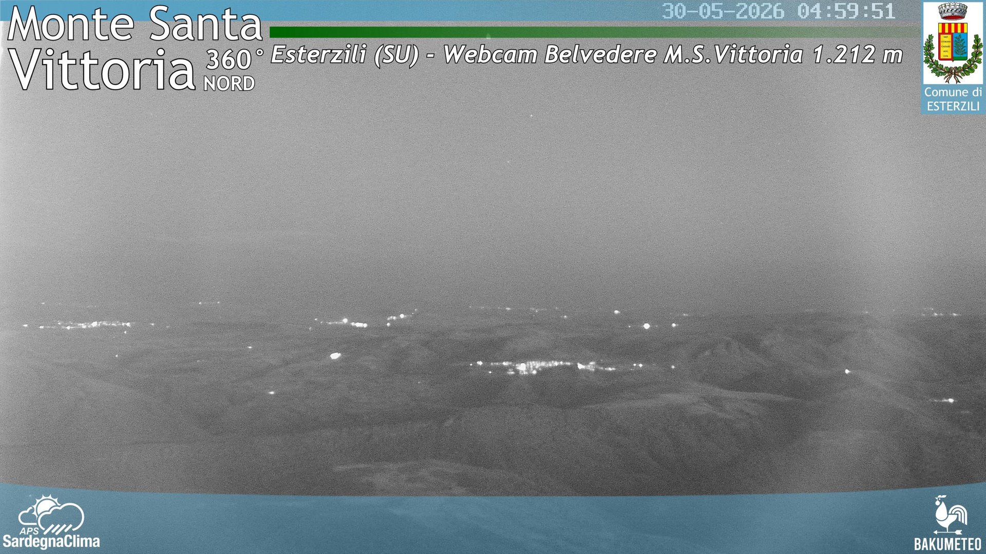 time-lapse frame, Monte Santa Vittoria Nord webcam