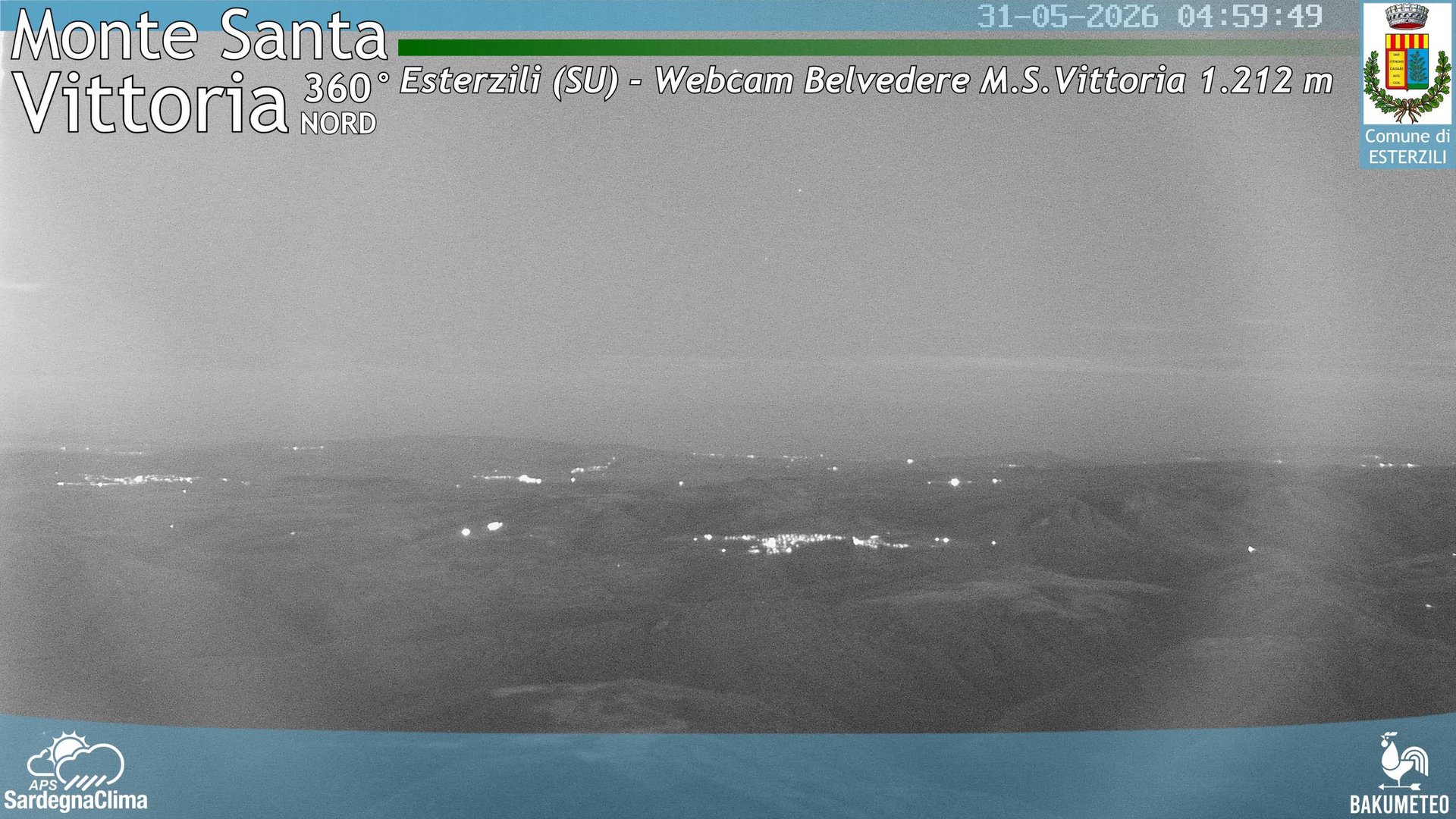 time-lapse frame, Monte Santa Vittoria Nord webcam