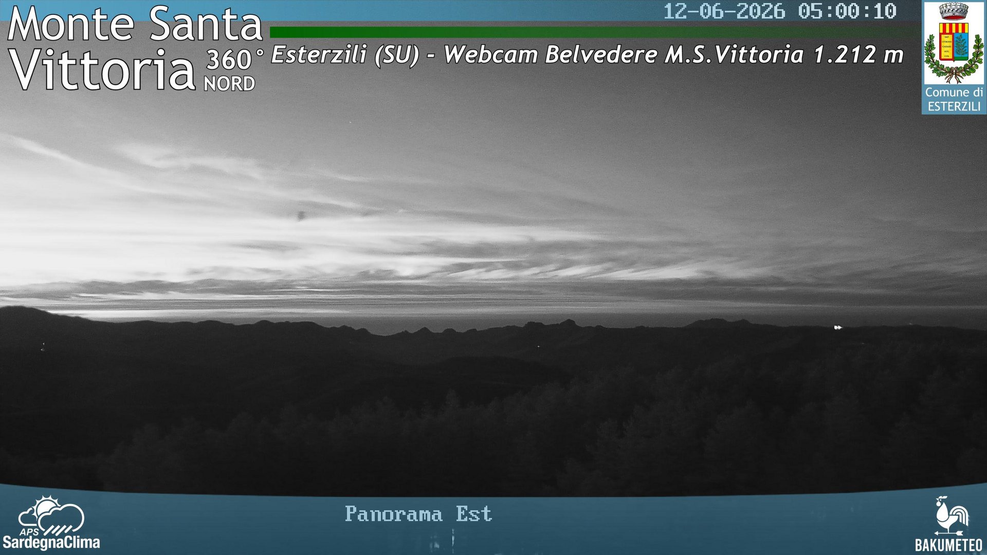 time-lapse frame, Monte Santa Vittoria Nord webcam