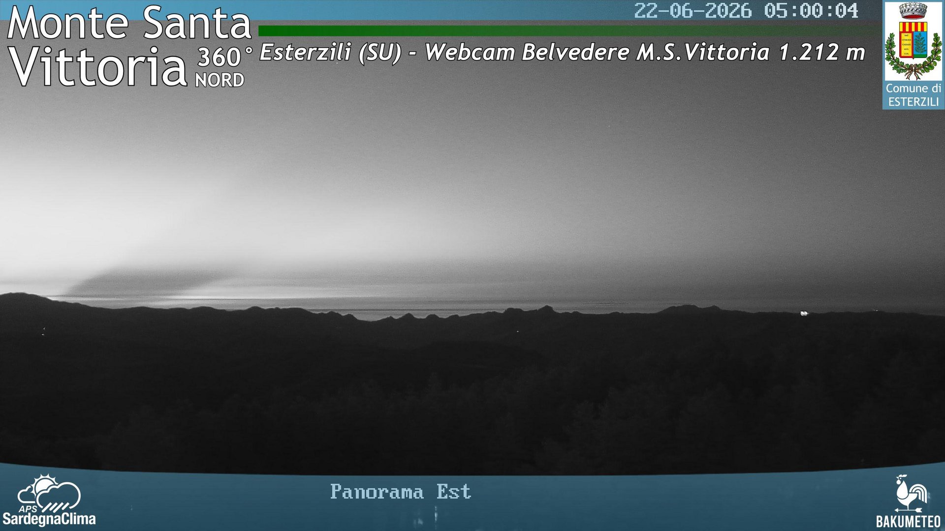 time-lapse frame, Monte Santa Vittoria Nord webcam