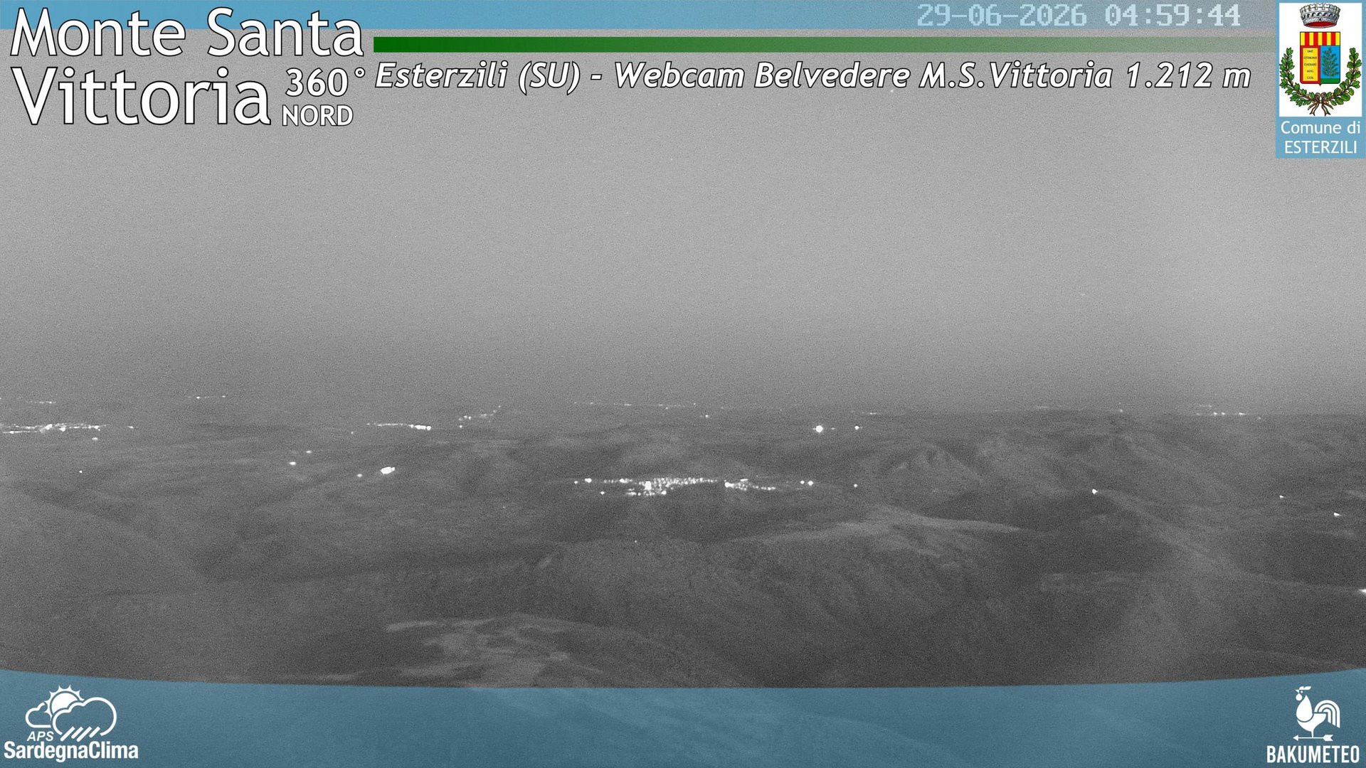 time-lapse frame, Monte Santa Vittoria Nord webcam