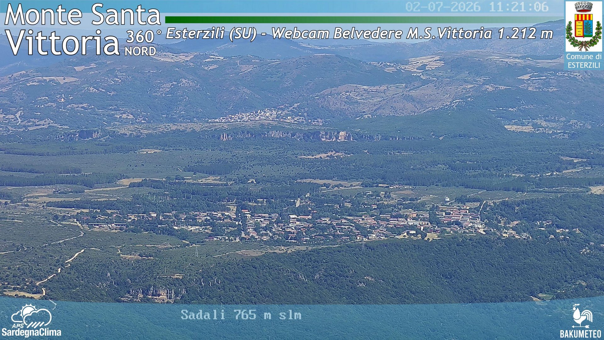 time-lapse frame, Monte Santa Vittoria Nord webcam