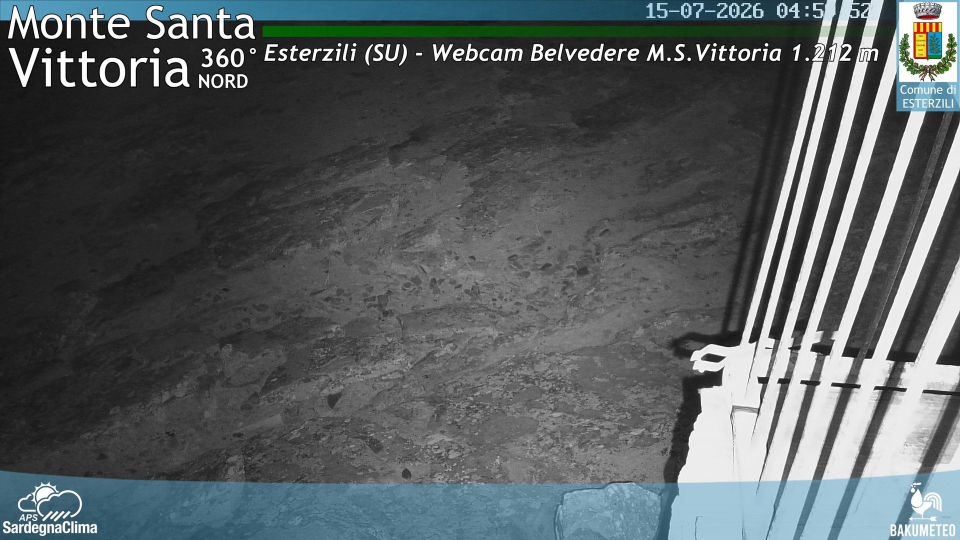 time-lapse frame, Monte Santa Vittoria Nord webcam