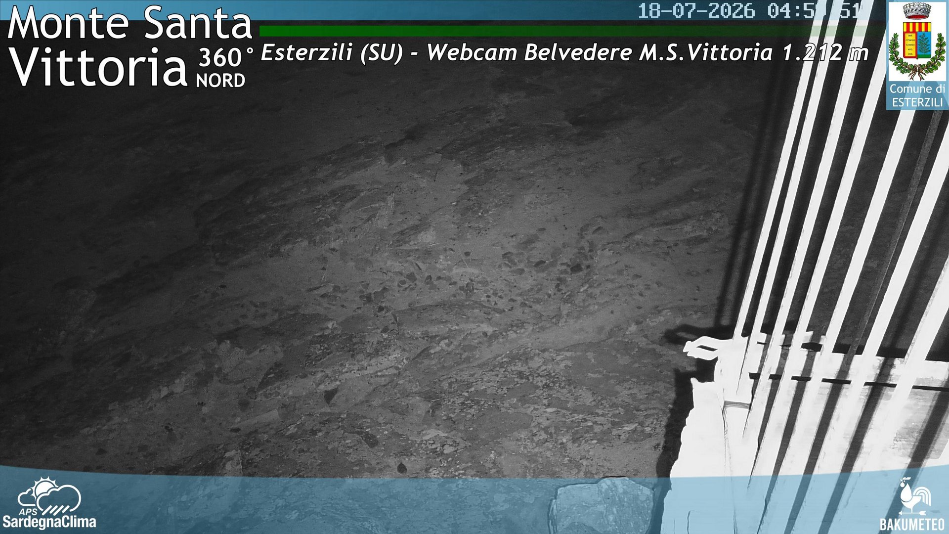 time-lapse frame, Monte Santa Vittoria Nord webcam
