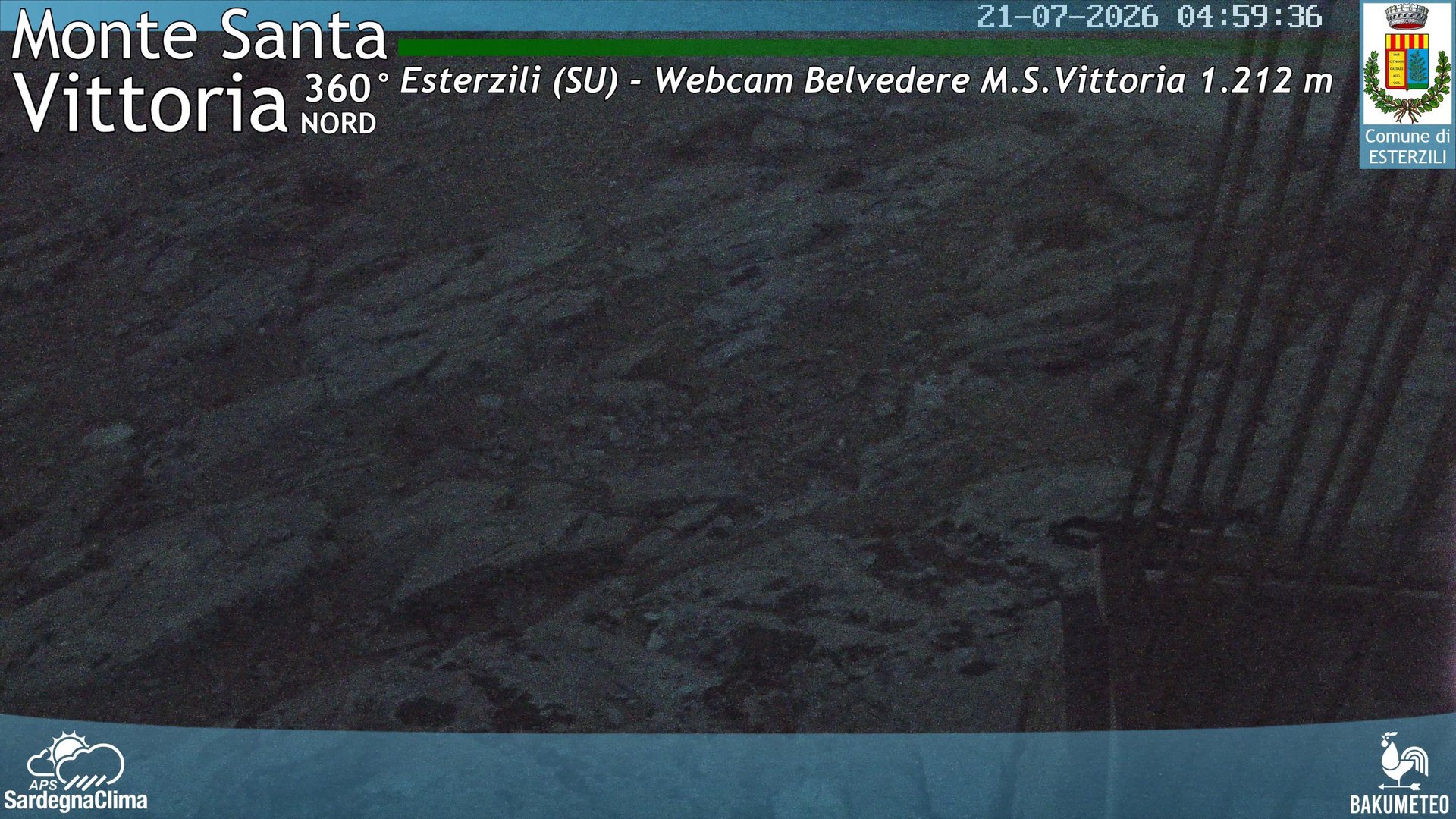 time-lapse frame, Monte Santa Vittoria Nord webcam