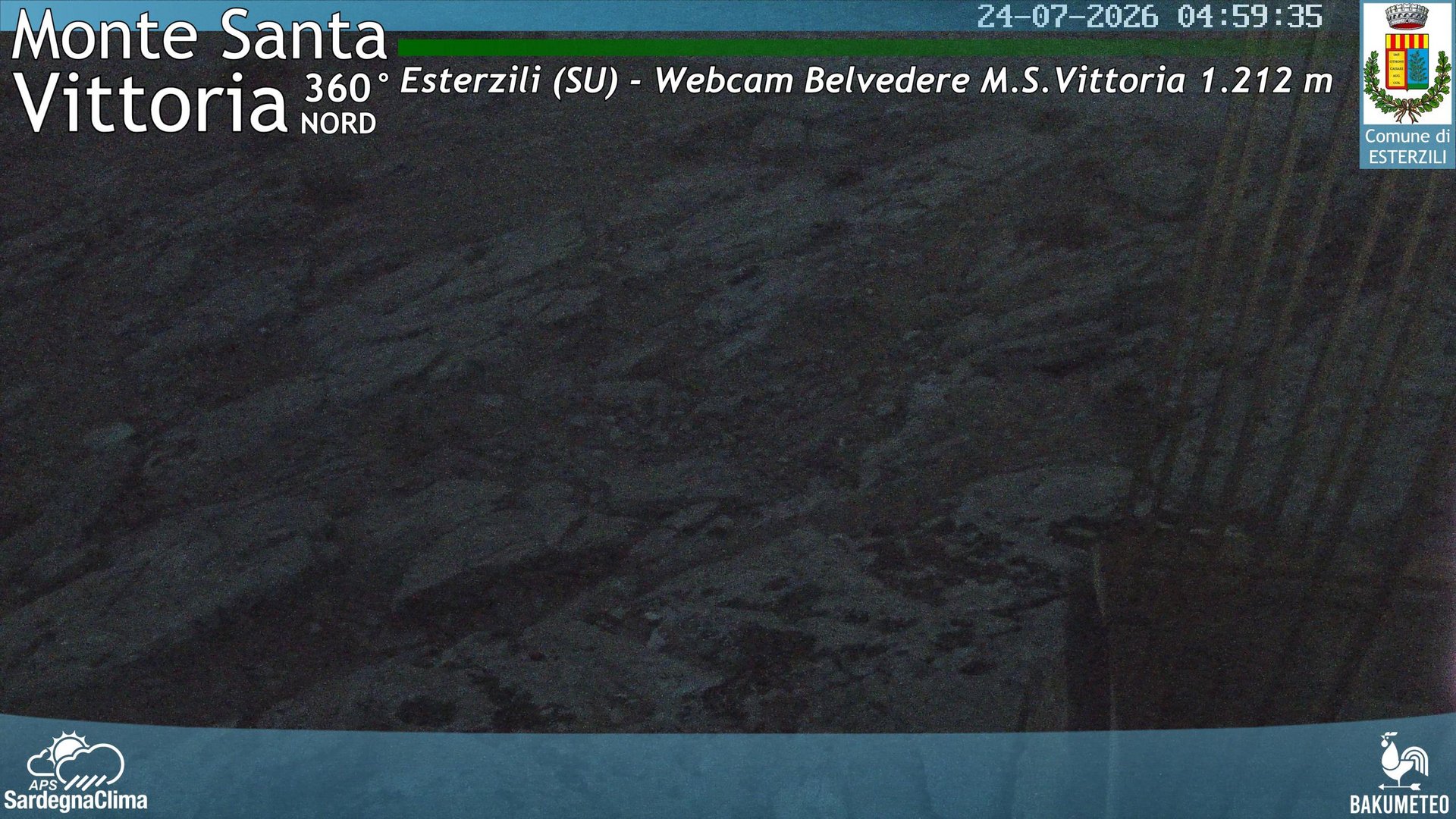 time-lapse frame, Monte Santa Vittoria Nord webcam
