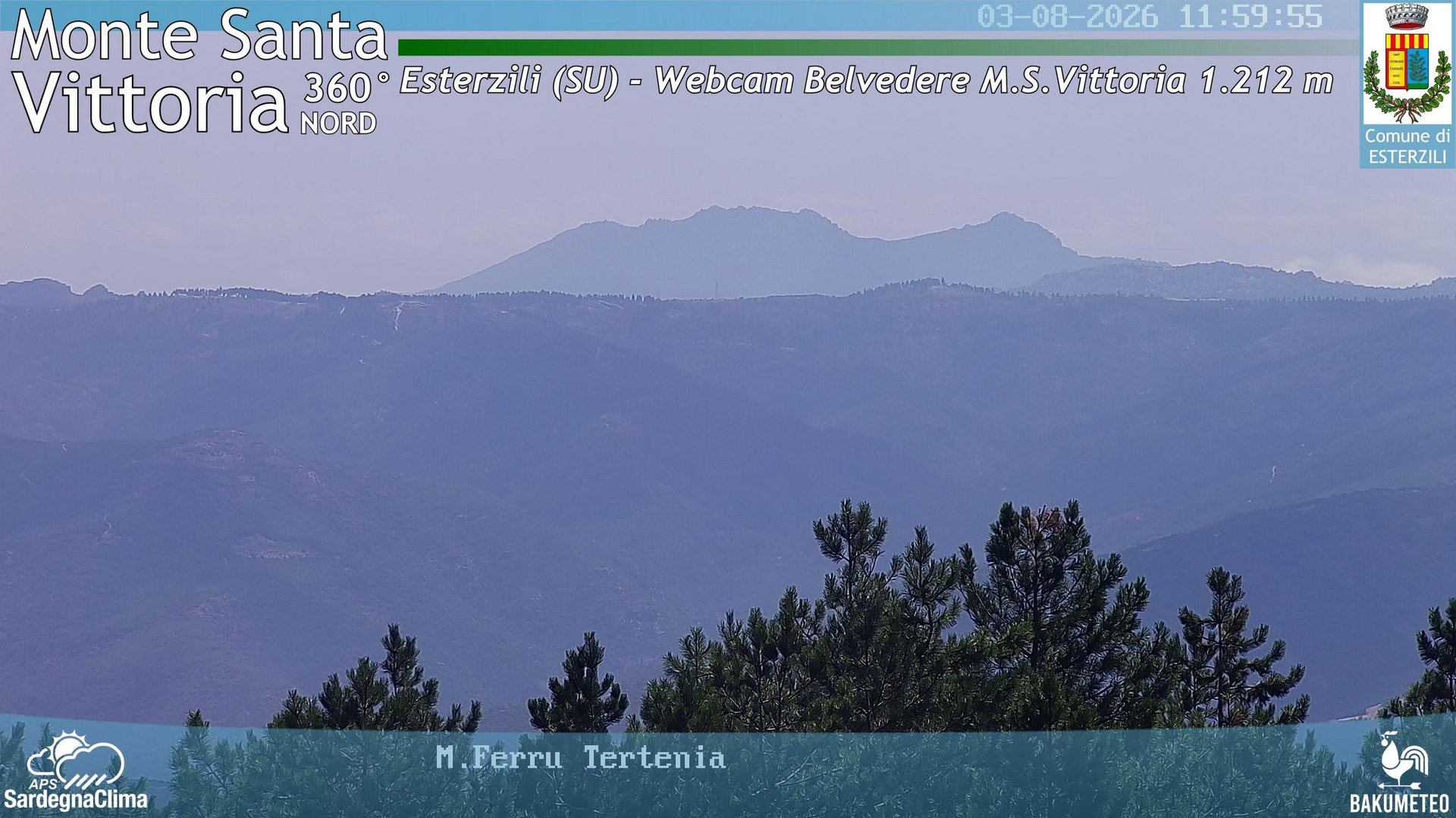 view from Monte Santa Vittoria Nord on 2026-08-03