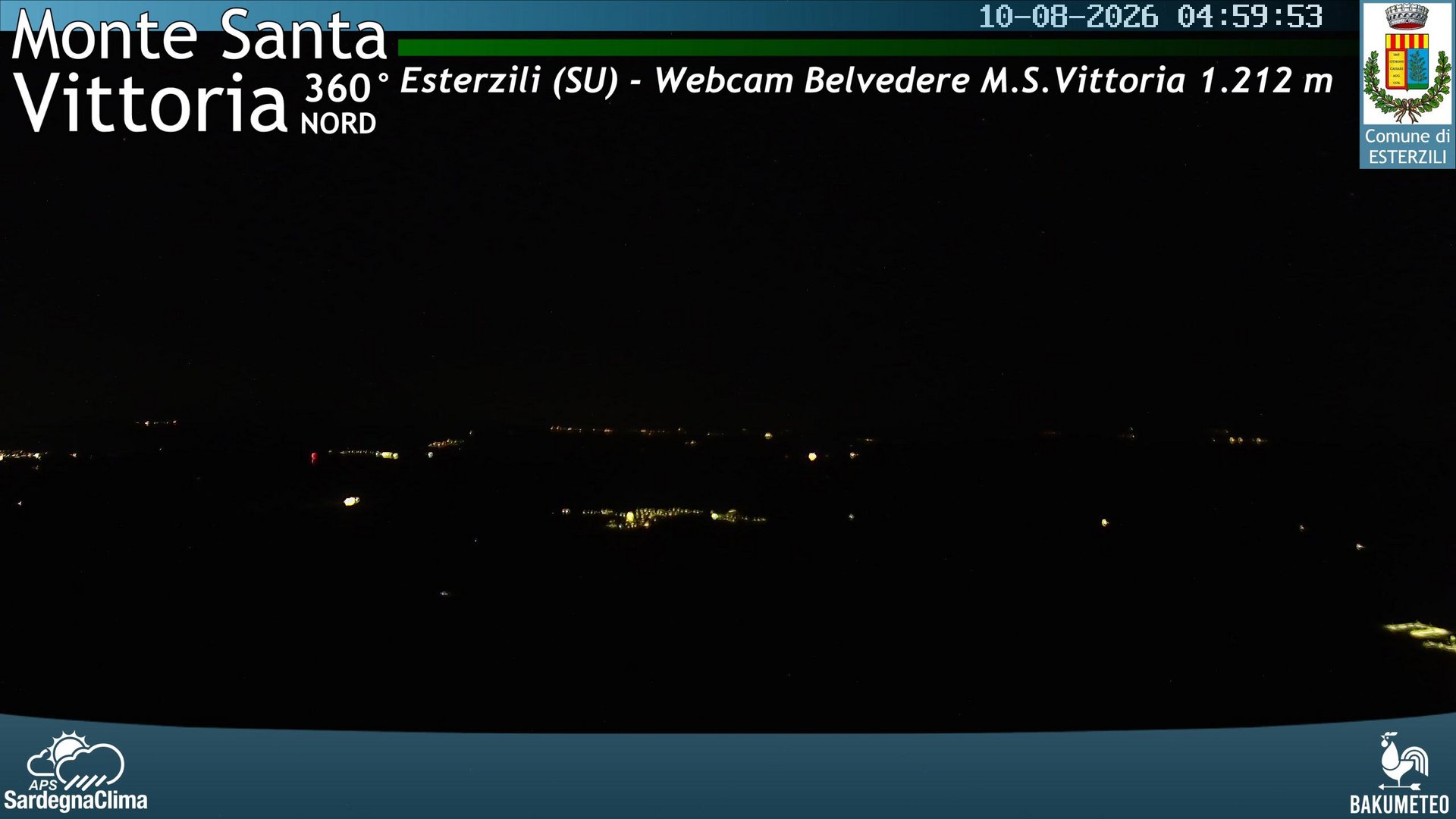 time-lapse frame, Monte Santa Vittoria Nord webcam