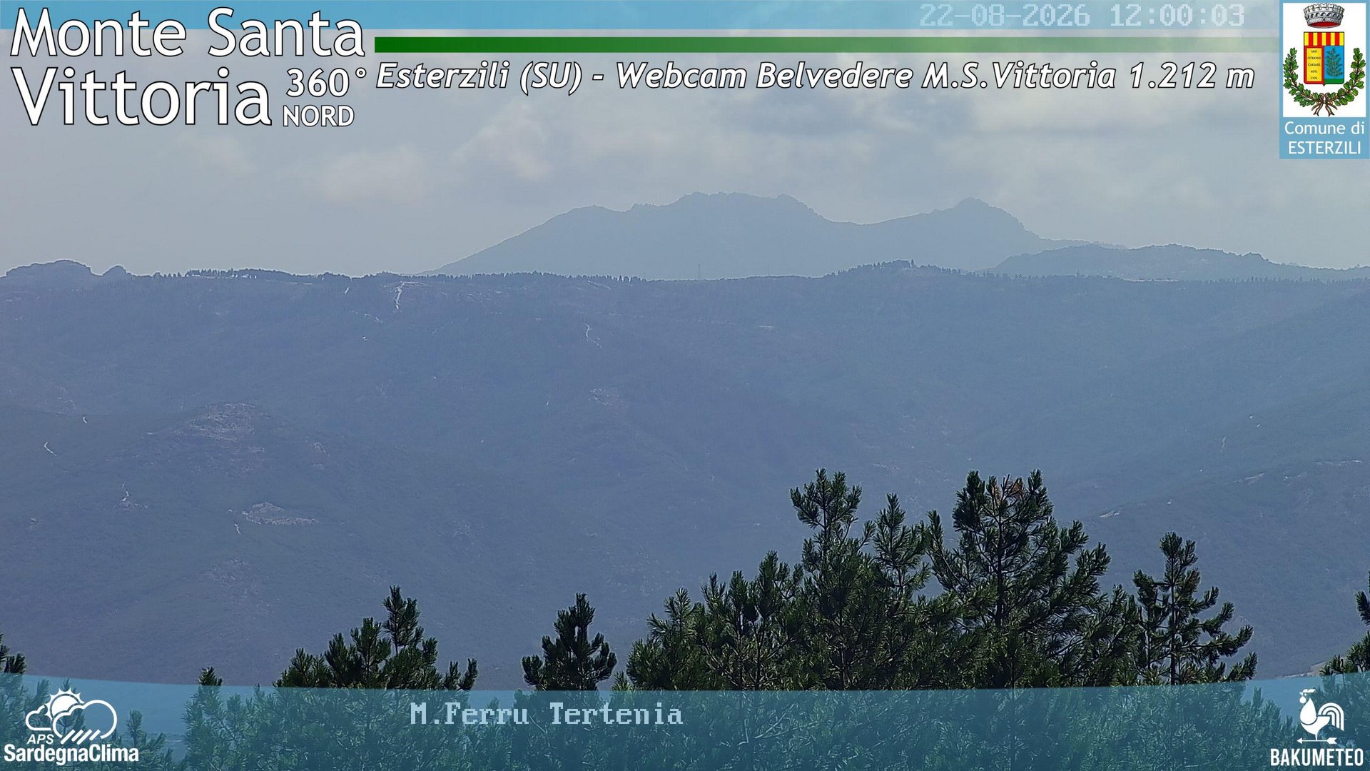 view from Monte Santa Vittoria Nord on 2026-08-22