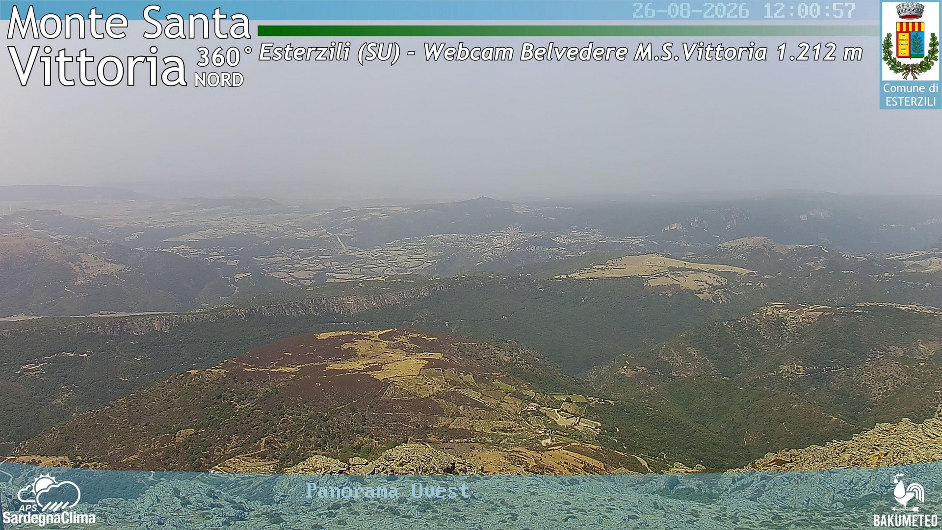view from Monte Santa Vittoria Nord on 2026-08-26