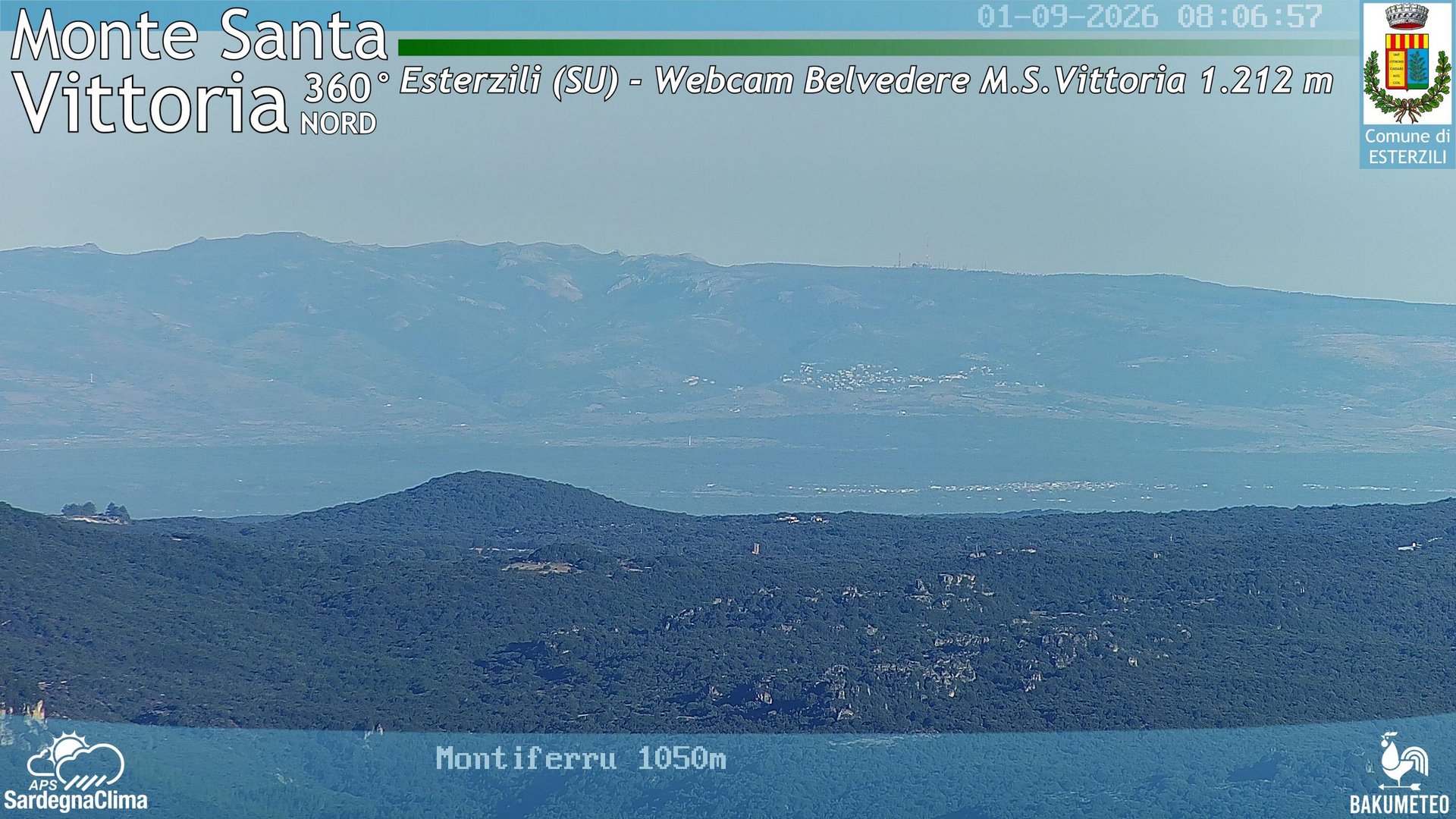 view from Monte Santa Vittoria Nord on 2026-09-01