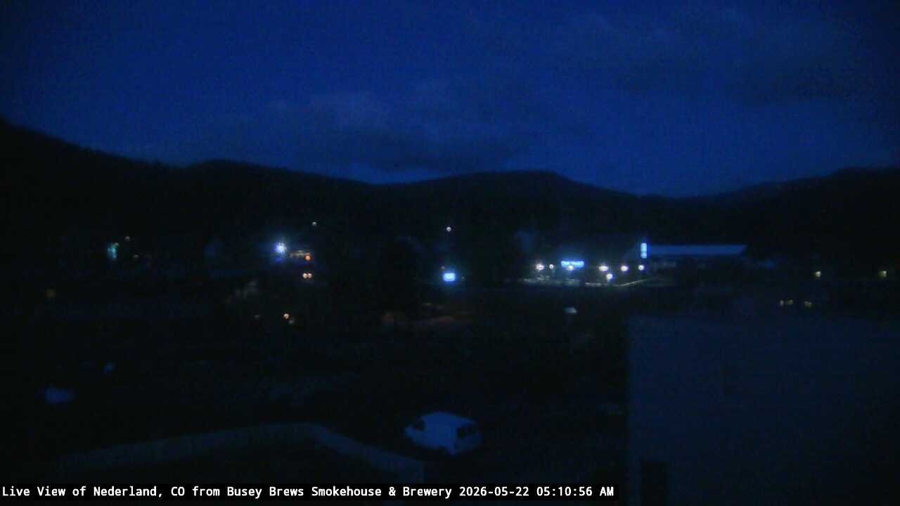 time-lapse frame, Busey Brews Nederland daily time lapse webcam