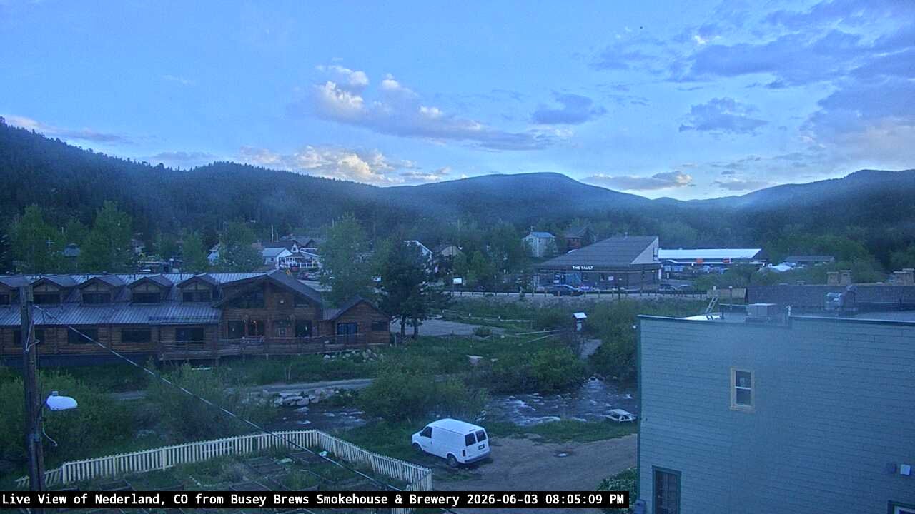 time-lapse frame, Busey Brews Nederland daily time lapse webcam