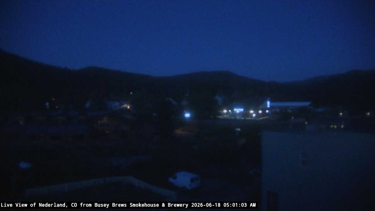 time-lapse frame, Busey Brews Nederland daily time lapse webcam